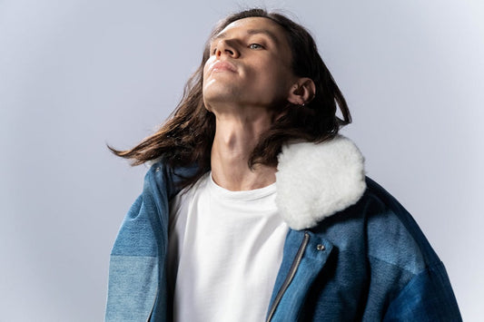 man with long hair