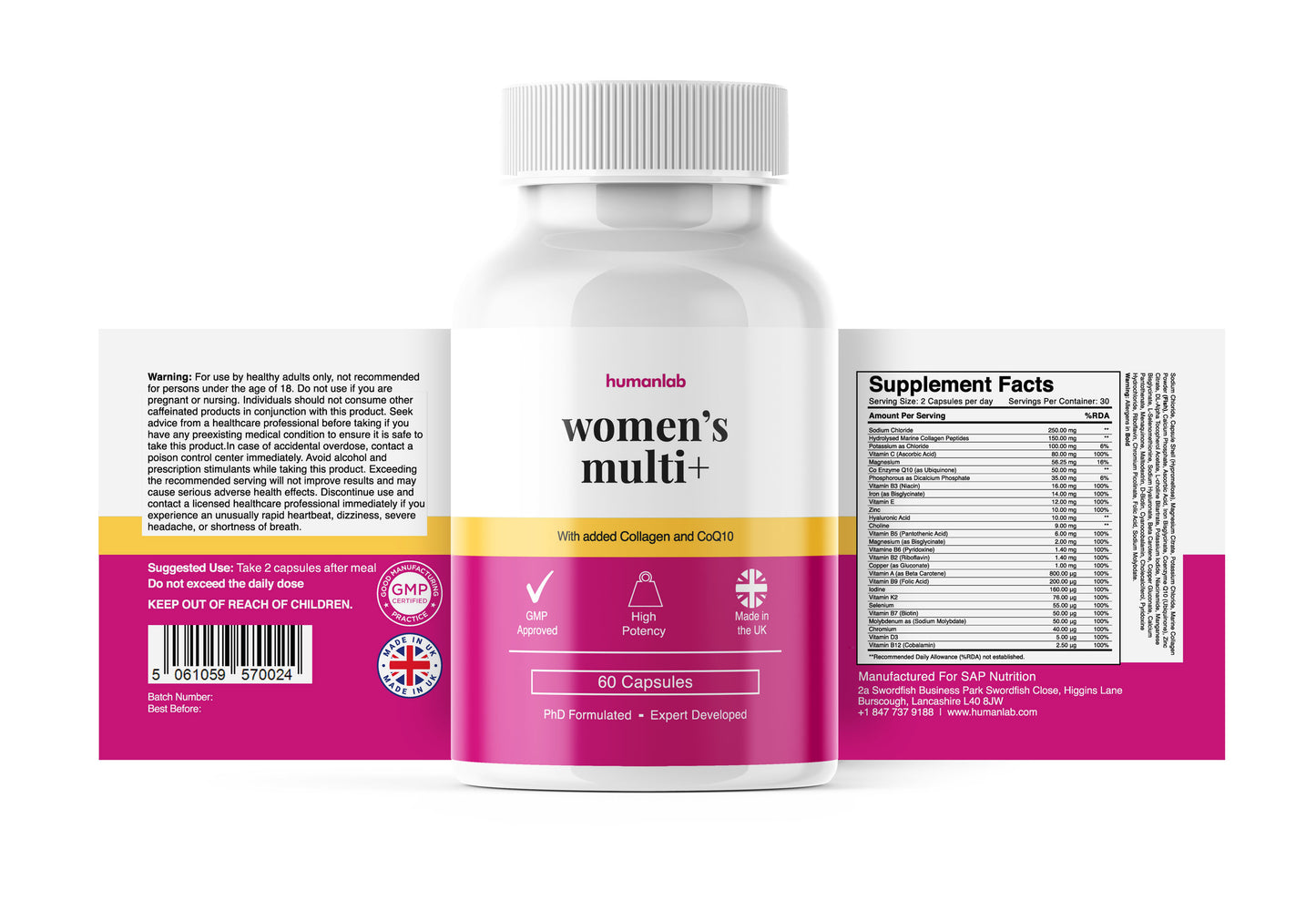 Women’s Multivitamin (with added Collagen & COQ10)